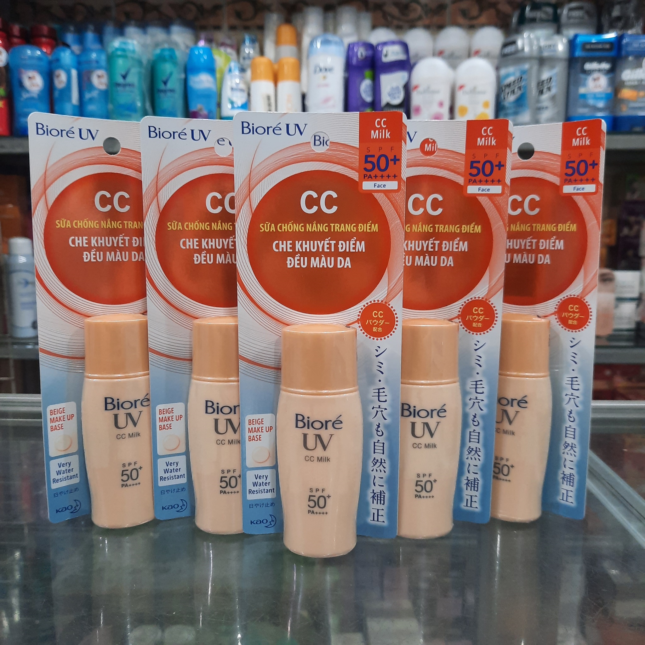  Kem chống nắng lót nền trang điểm Biore UV Color Control CC Milk SPF50+ PA+++ 30ml 