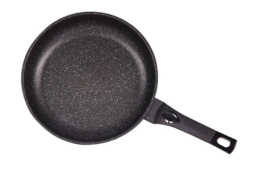 [HCM]Chảo nhôm chống dính đá hoa cương 26 cm SunhouCNC42