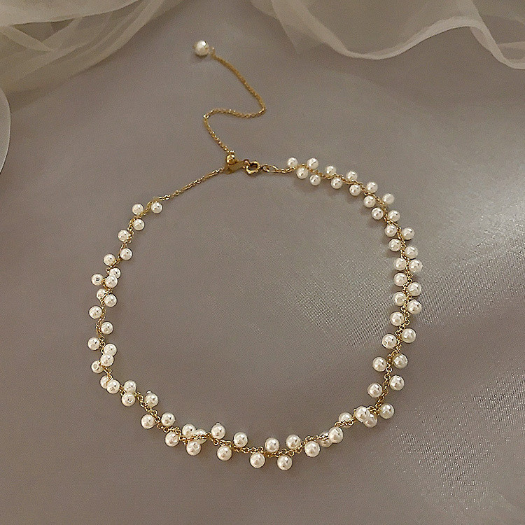 Choker ngọc dây mạ vàng sản phẩm tốt chất lượng cao cam kết như hình độ bền cao