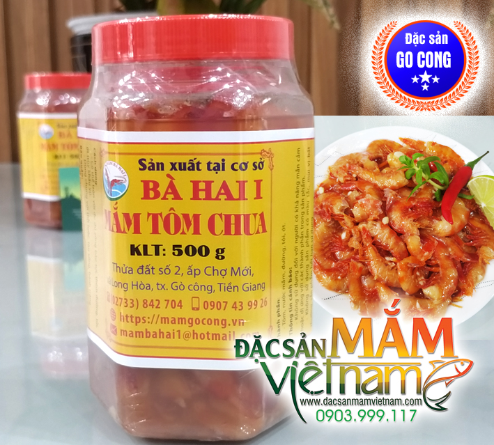 Mắm tôm chua bà hai gò công