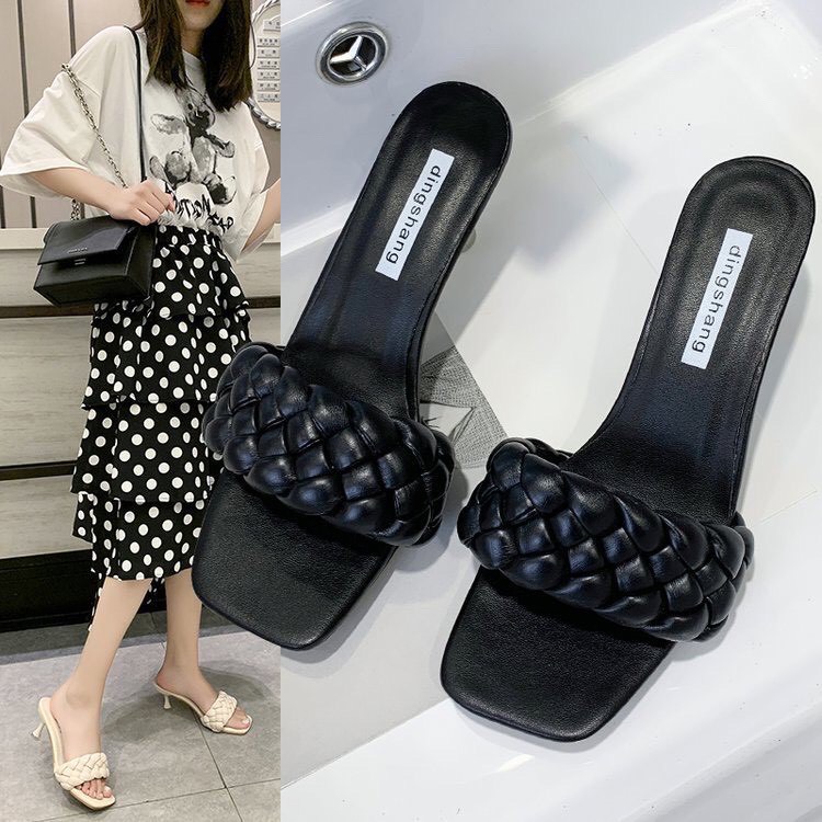 Dép nữ quai đan chéo đế êm nhẹ tôn da