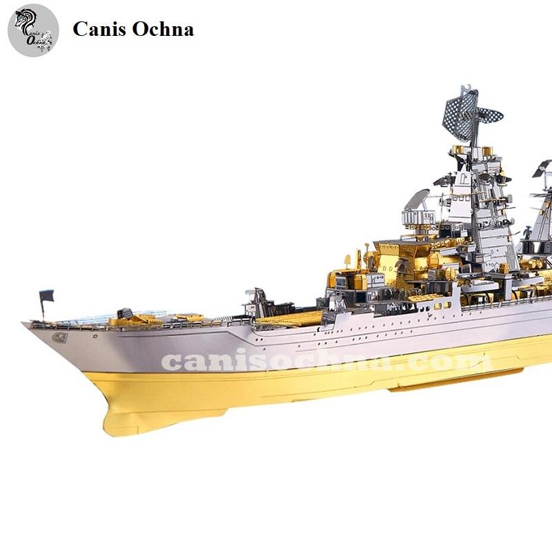 Piececool _ Mô hình lắp ráp 3D kim loại _ Tàu KIROV  _ Russian Battlecruiser Pyotr Velikiy