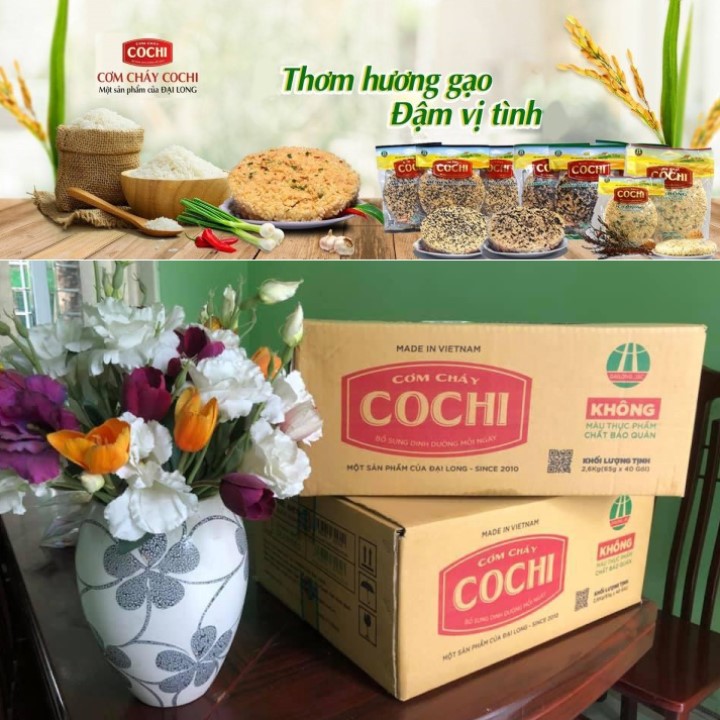 Thùng 40 gói cơm cháy cochi 65g