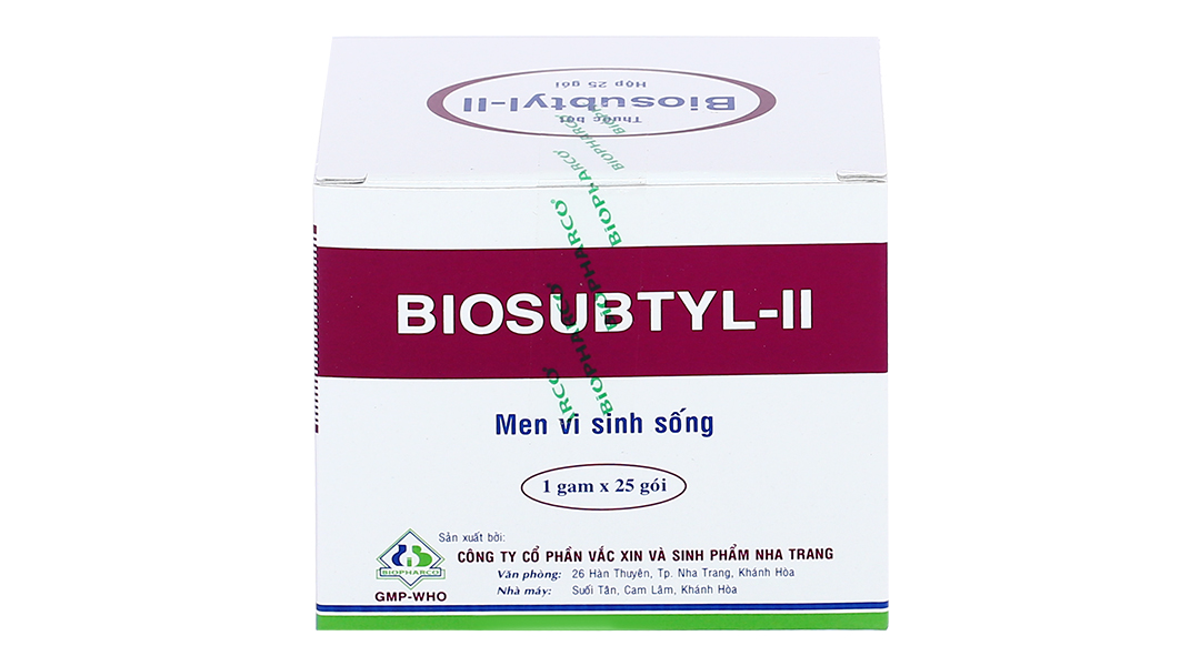 Men vi sinh sống Biosubtyl-II Hộp 25 gói