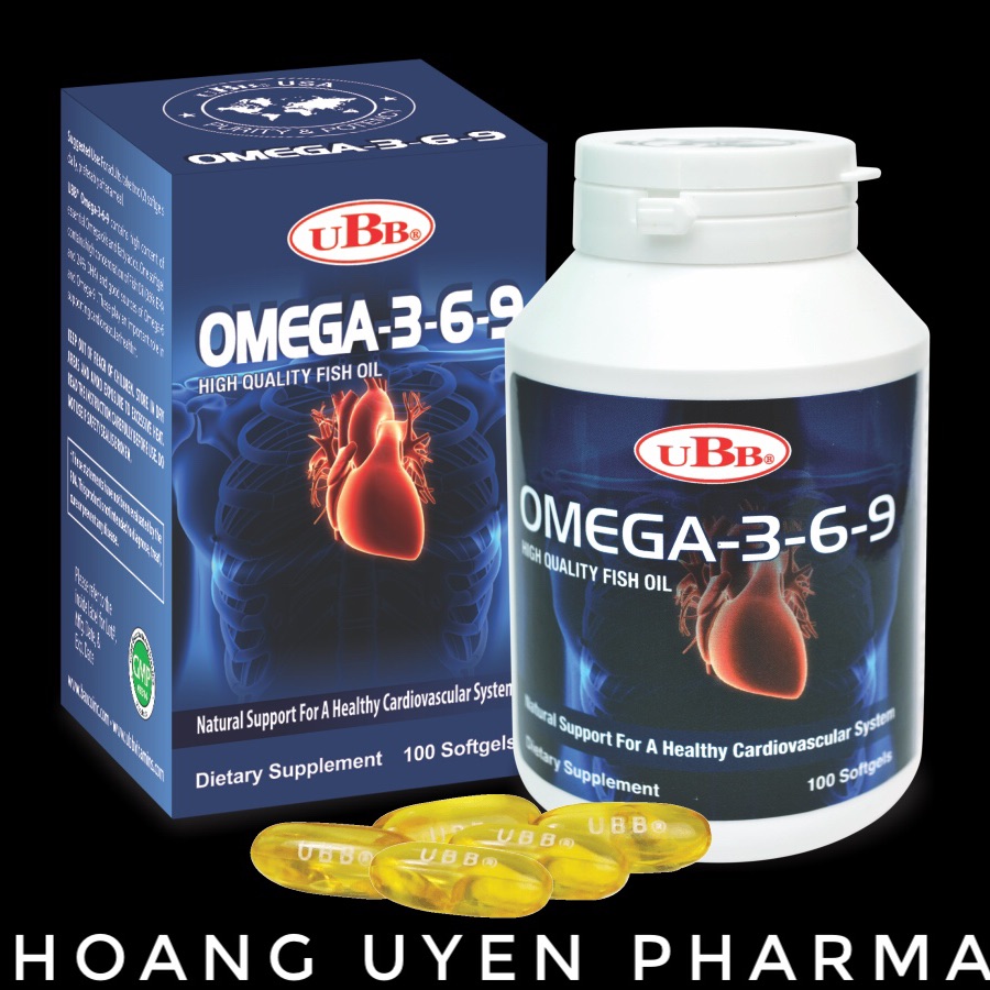 Viên dầu cá omega 369 ubb - chai 100 viên
