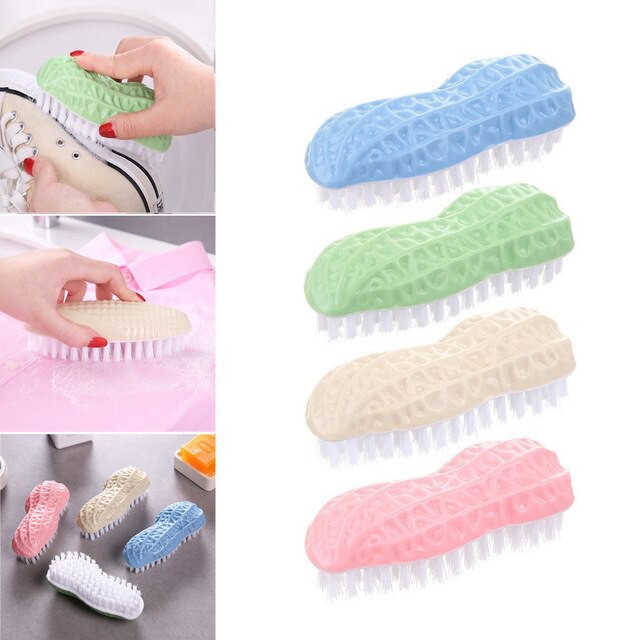 Bàn chải cọ rửa đa năng hình củ Lạc, Đậu Phộng nhiều màu