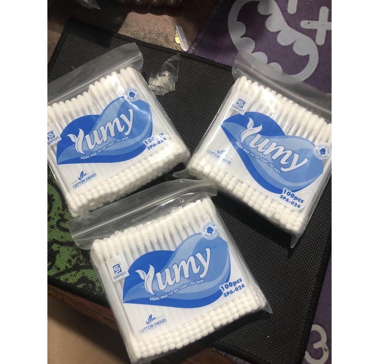 Bịch 12 gói bông ngoáy tai yumy người lớn