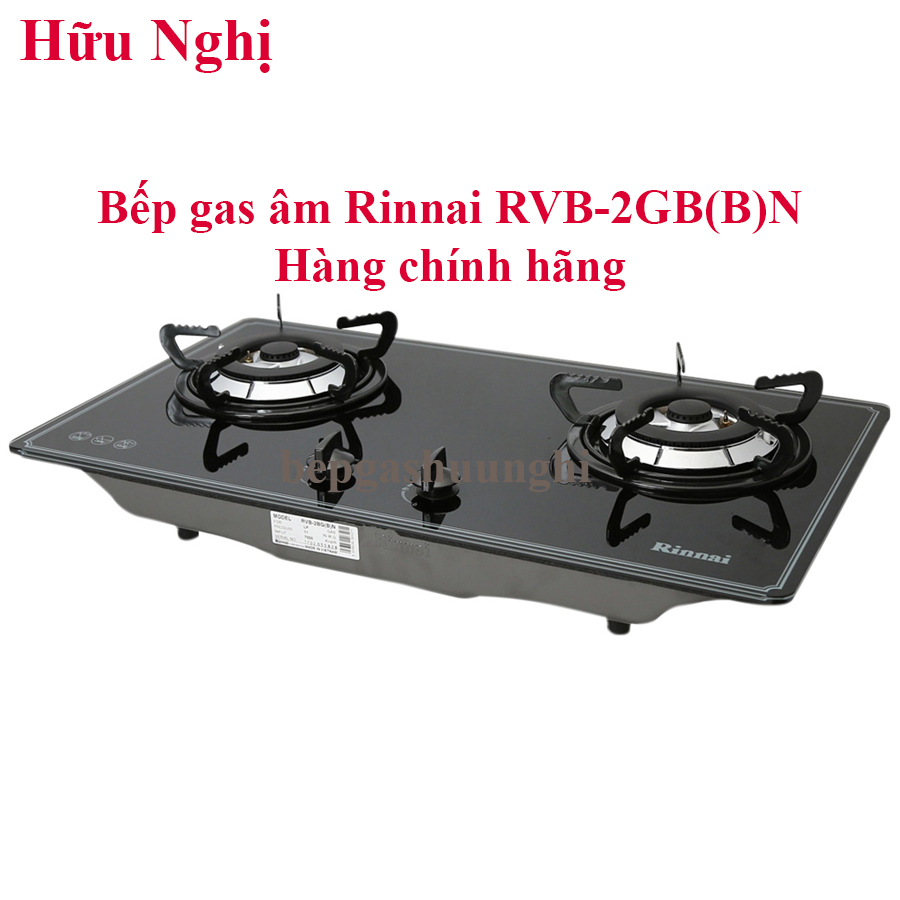 Bếp gas âm rinnai rvb-2bgn, hàng chính hãng rvb 2bg wn