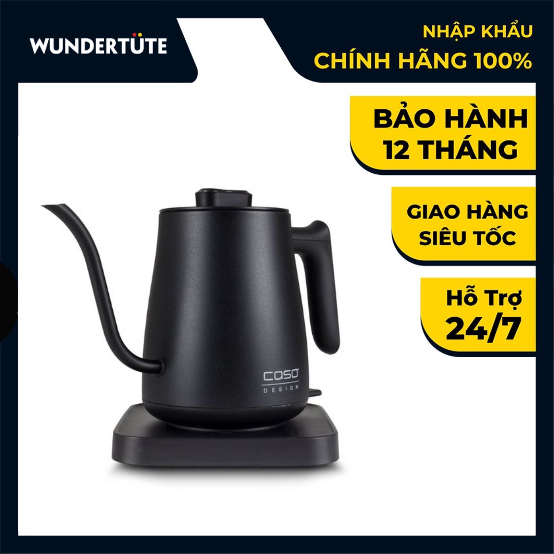 Ấm siêu tốc pha cafe/trà chuyên dụng CASO Coffee Classic Kettle