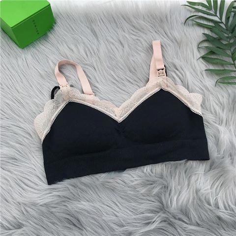 Áo Lót Bầu Cho Con Bú Chống Chảy Xệ Pha Ren siêu xinh