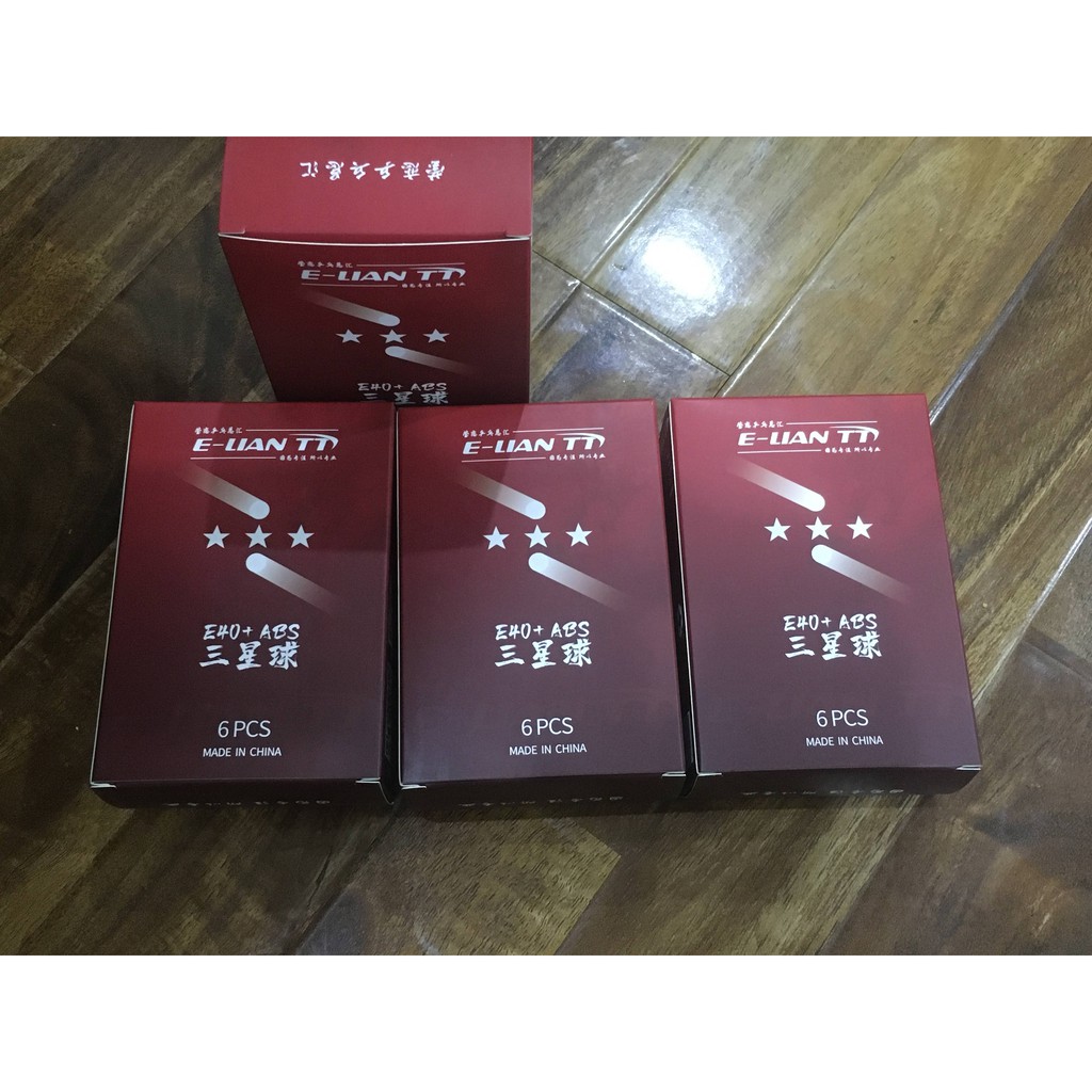 Bóng thi đấu e-lian 6 quả tiêu chuẩn ittf