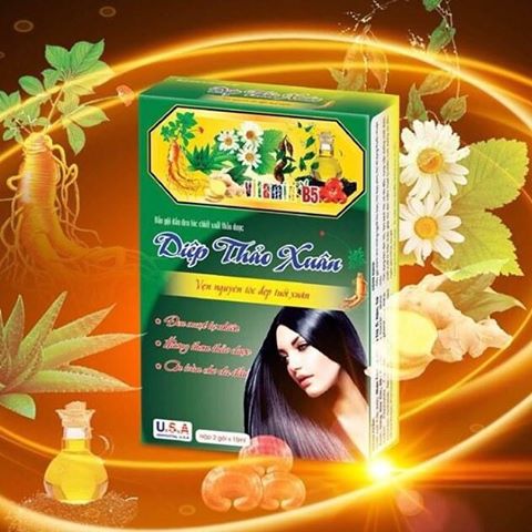Dầu gội Diệp Thảo Xuân – dầu gội đen tóc chiết xuất từ thảo dược