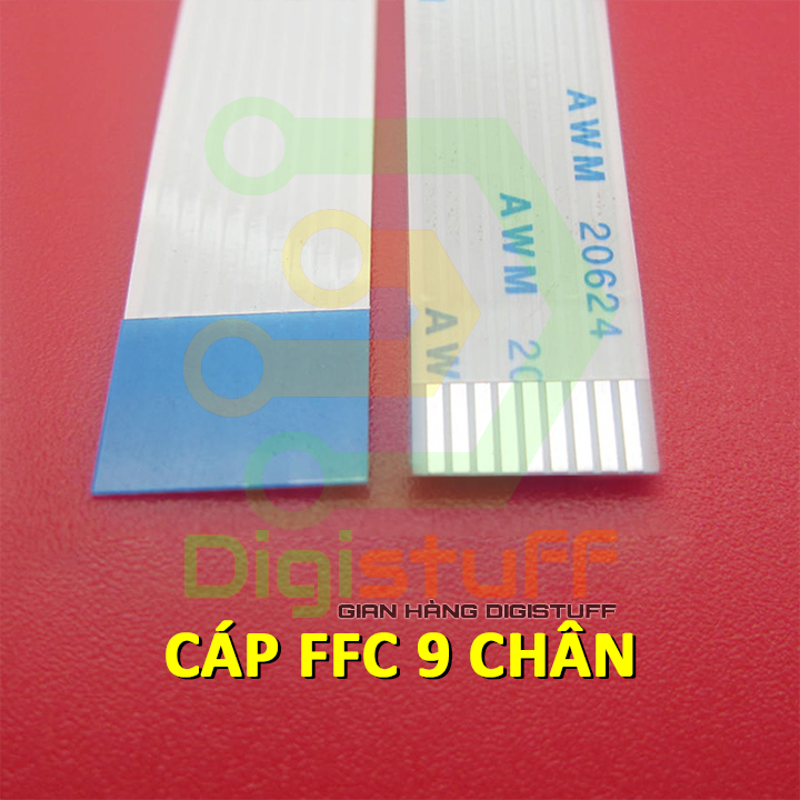 Cáp phẳng 9 chân awm 20624 80c 60v vw-1