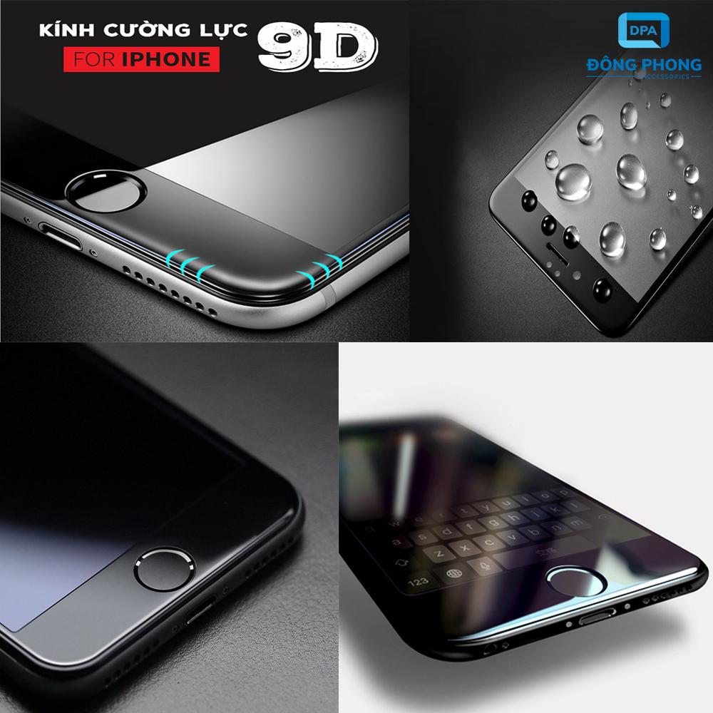 Miếng dán cường lực iphone full màn hình 9d cao cấp