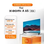 Tivi Xiaomi A 65 inch 2026 Hệ điều hành Google TV, Điều khiển giọng nói, Độ phân giải 4K - Bảo hành 24 tháng Chính Hãng