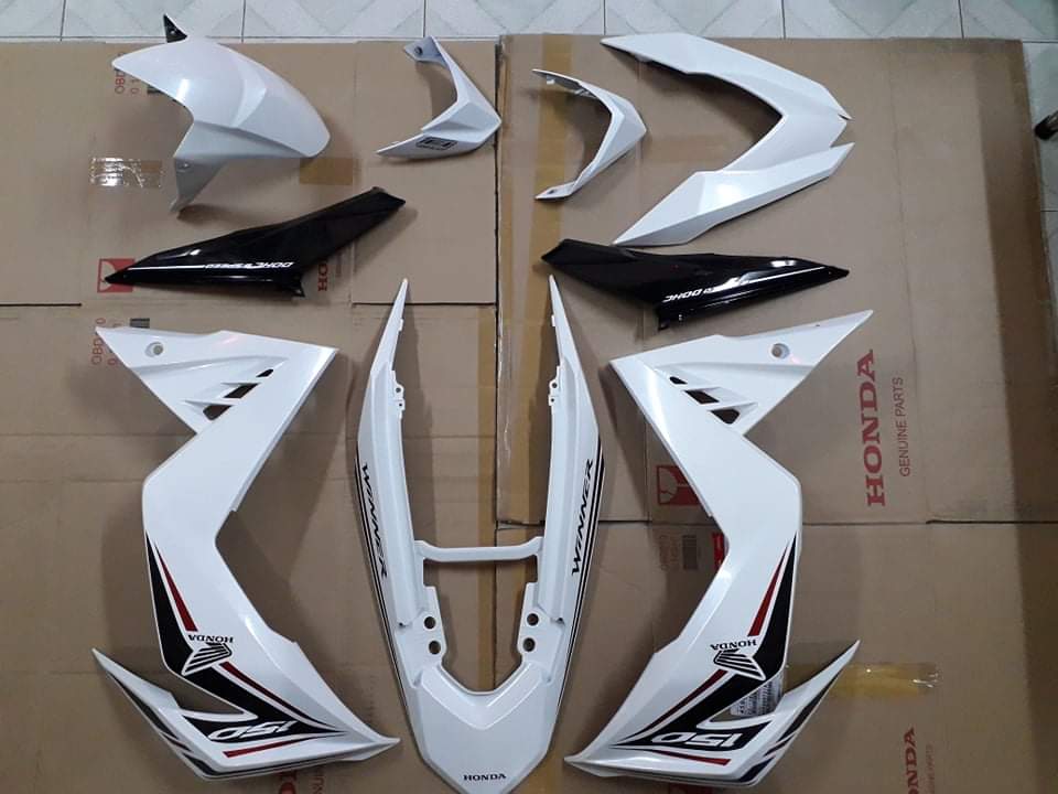 Bộ áo nhựa bóng xe winer v1 9 món new 100% - màu xanh