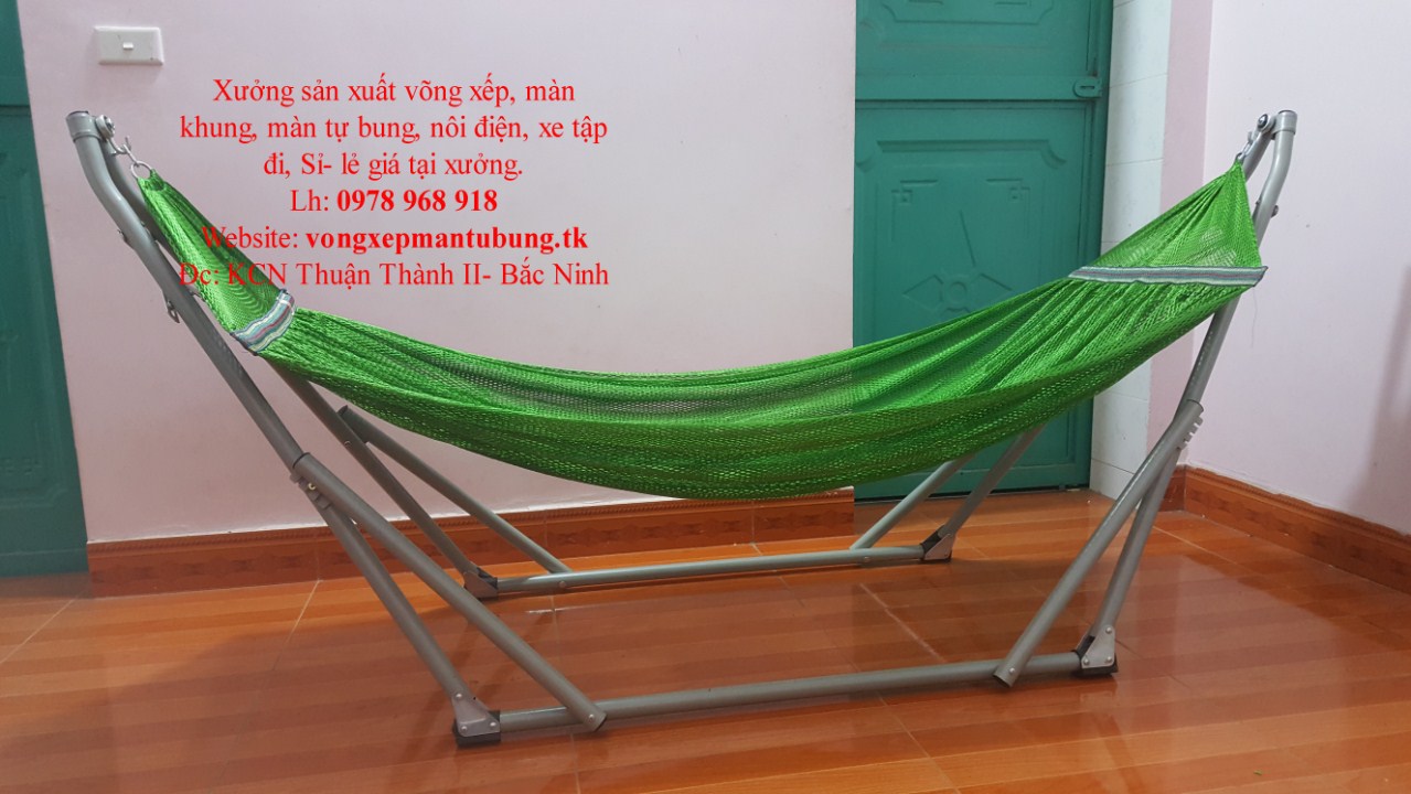 Bộ khung võng xếp duy phương ống phi 32 ( bao gồm: Khung+ võng lưới)