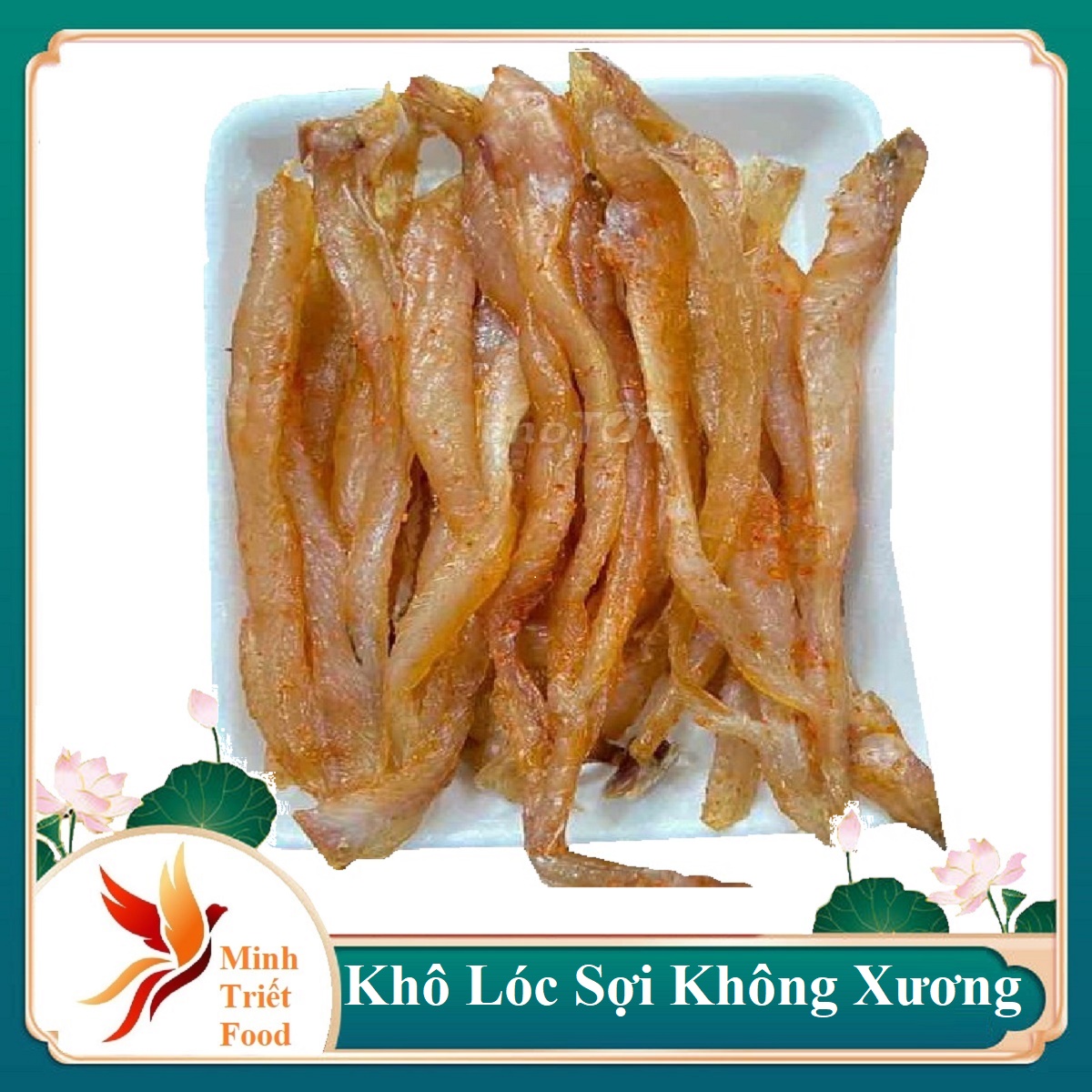 Khô cá lóc sợi, 3 nắng, minh triết food, ăn là ghiền