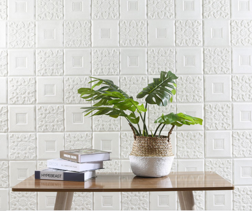 COMBO 20 Miếng xốp dán tường giả da cách âm-cách nhiệt mẫu sang trọng giá sỉ 70x 60cm (Loại 1) cao cấp