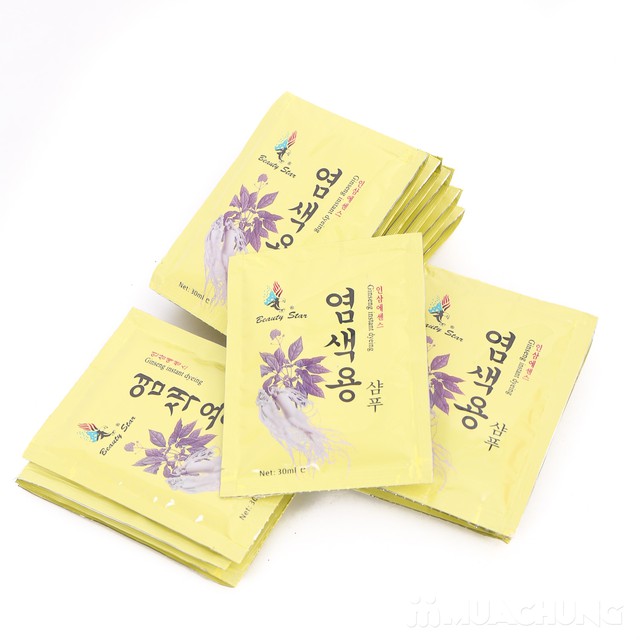 [HCM]DẦU GỘI THẢO DƯỢC HÀN QUỐC BEAUTY STAR 30ml/gói - GỘI LÀ ĐEN - HALIDO