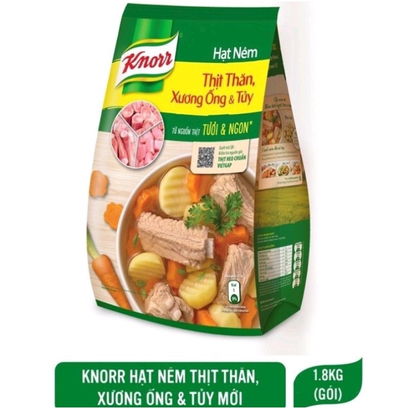 KNORR HẠT NÊM TỪ THỊT VÀ XƯƠNG 1.8KG 1,8 kg GÓI LỚN BIG SIZE date luôn mới