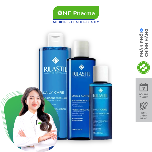 Makeup Remover for All Skin Types Rilastil Daily Care Micellar Solution 100Ml/250Ml/400Ml