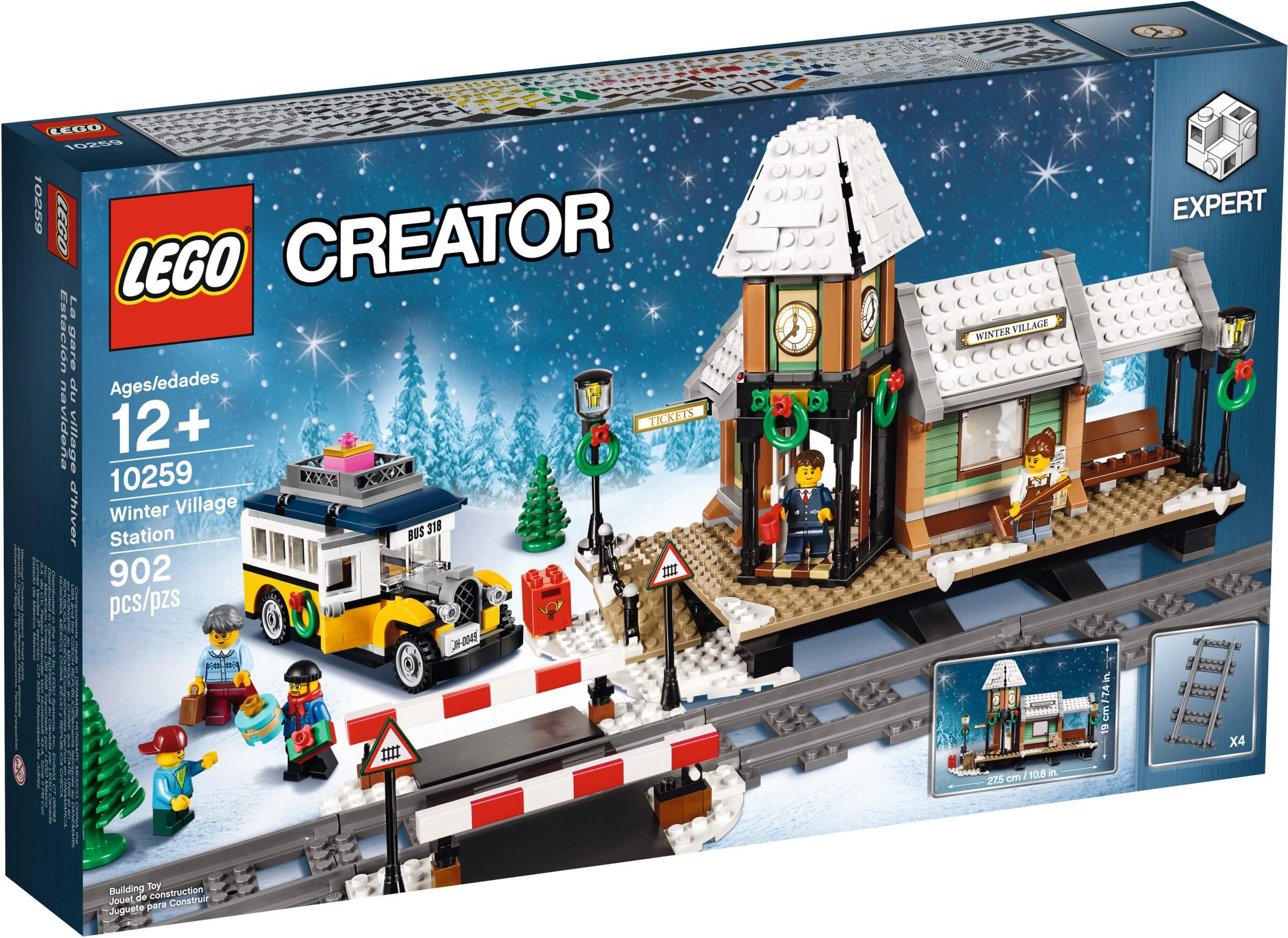 Brick4u - lego creator expert - 10259 - winter village station - trạm xe lửa - ngôi làng mùa đông