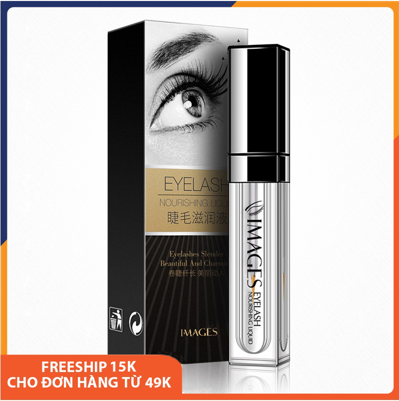 Serum nuôi dưỡng lông mi mắt IMAGES dài, dày và cong, không màu, tinh chất tăng trưởng và mọc mi mắt 7ml Melystore SPU063