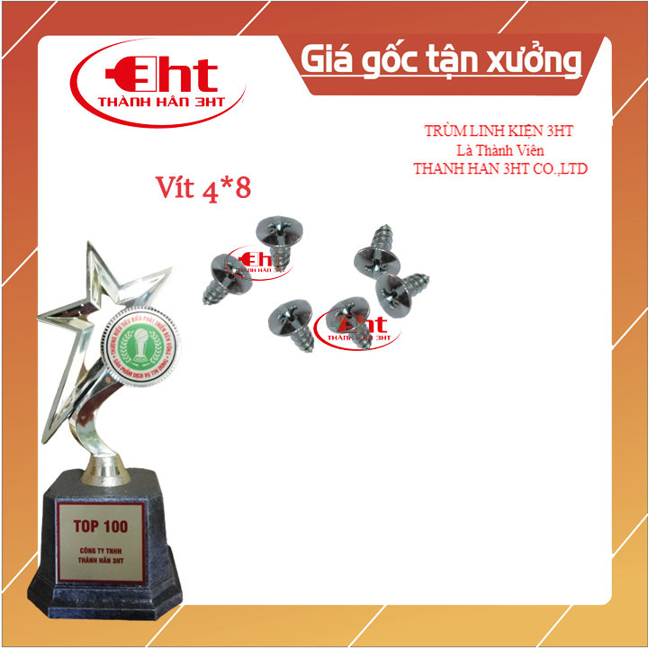 Vít bắt nhựa + gỗ 4*10