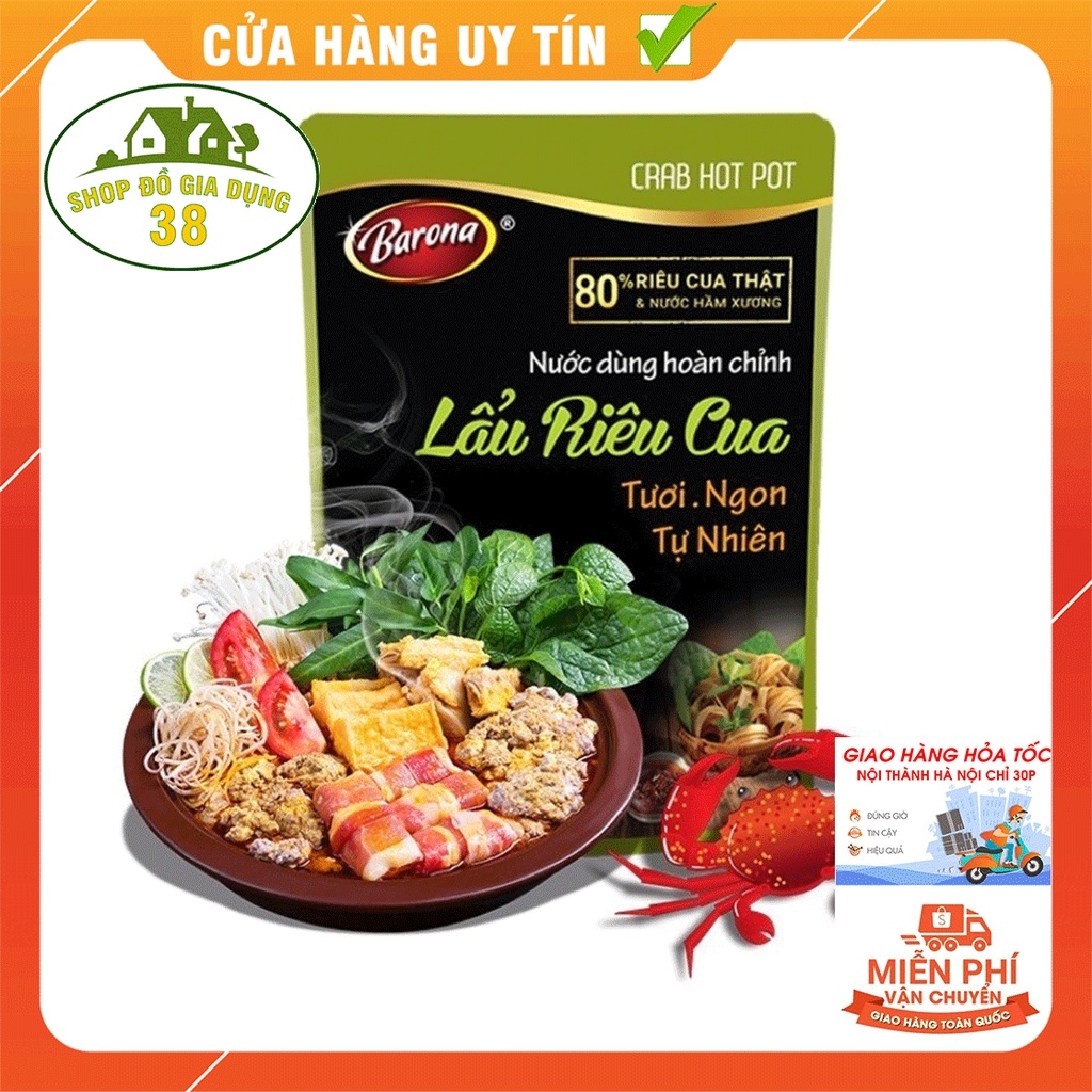 Lẩu Riêu Cua Nước Dùng Hoàn Chỉnh BARONA - Lẩu Riêu Cua 230g