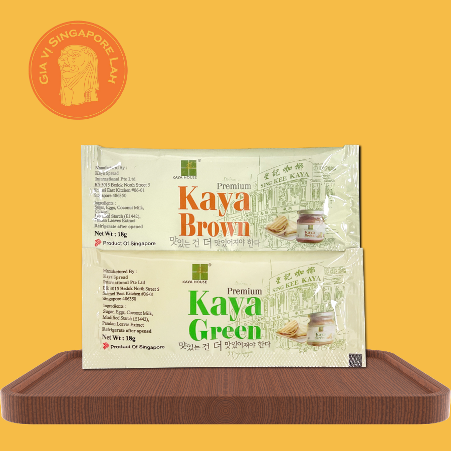 [HSD/EXP: 12/2/2027] NONYA & CARAMEL 10-50 gói sachet 18g Mứt Kaya Phết Ăn Cùng Bánh Mì, Làm Bánh - Singapore Kaya Toast