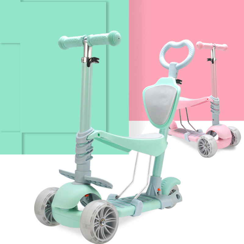 [HÀNG MỚI VỀ] Xe Trượt Scosster 5 trong 1, Có ghế ngồi như xe đạp, có đèn, 3 Bánh Cực Kỳ Chắc Chắn, Có Đèn Phát Sáng Thích Thú Với Bé Yêu.
