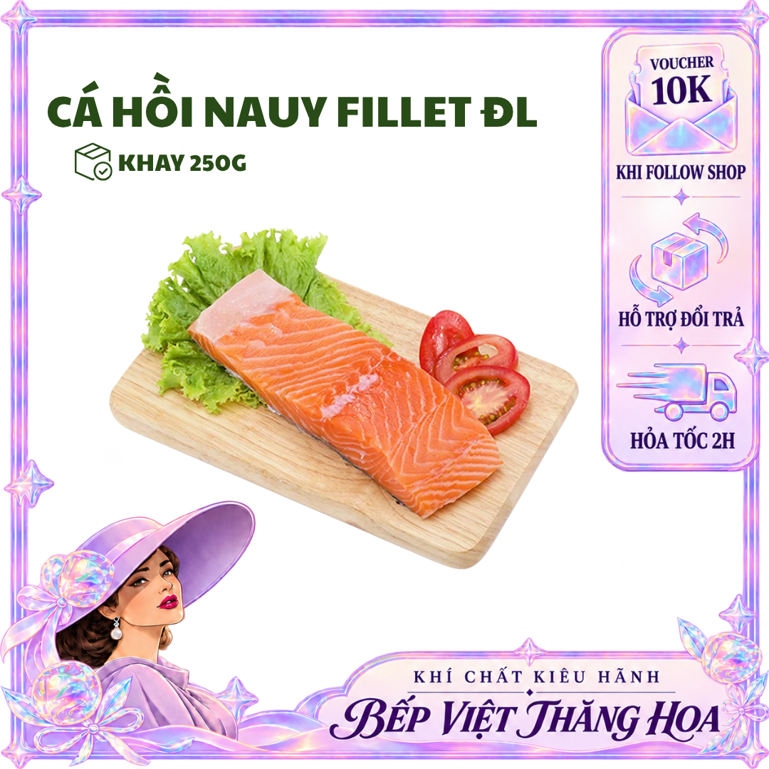 [HỎA TỐC HCM] Cá Hồi Nauy Fillet Đông Lạnh - Khay 250G và 500G