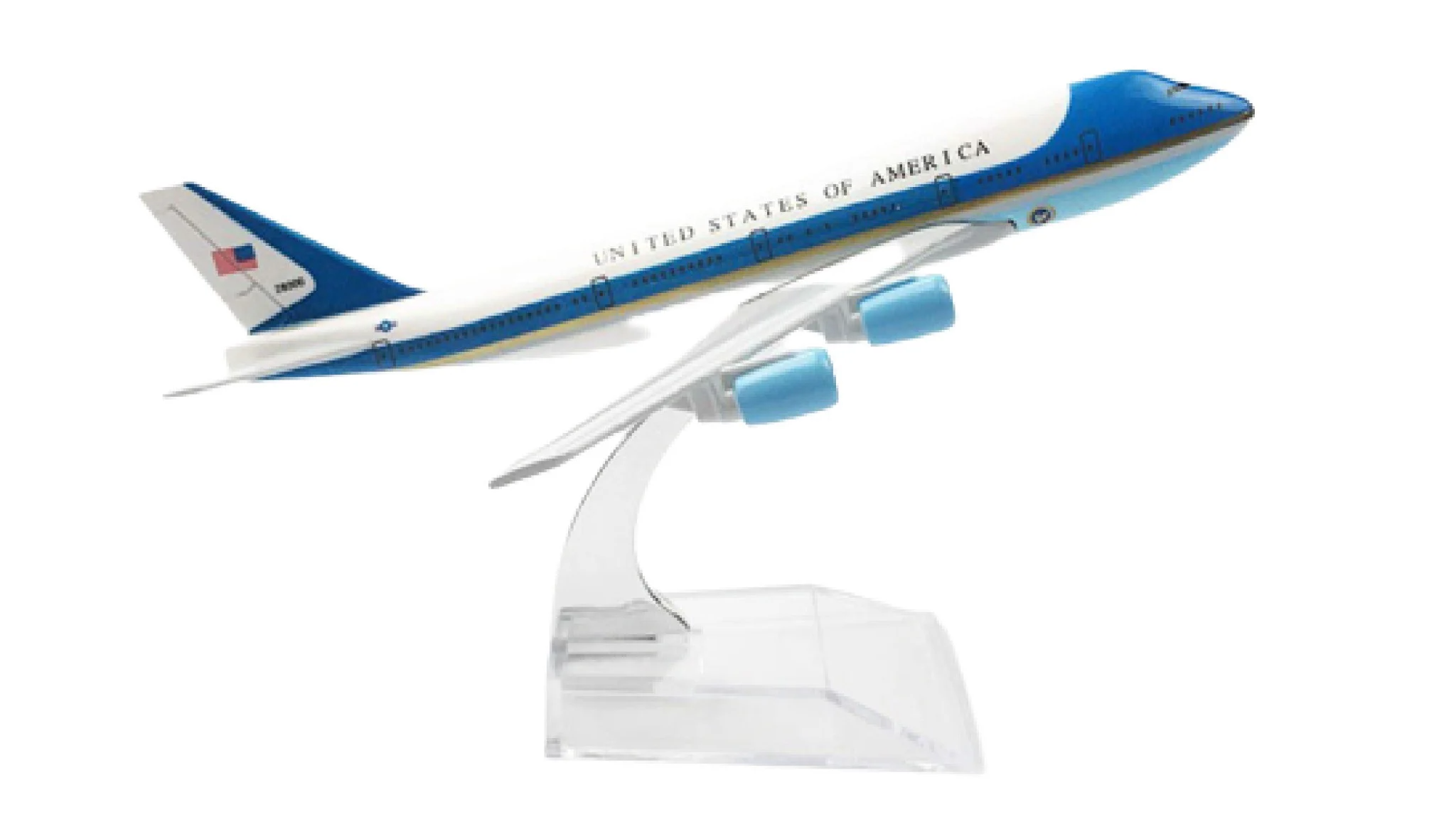 Mô hình máy bay Chuyên cơ tổng thống Mỹ Boeing B747 Air Force One 16cm MB16015