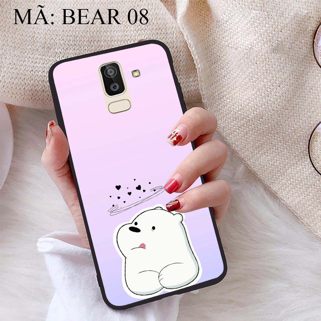 Ốp lưng Samsung J8 viền dẻo TPU BST Chúng ta là Gấu