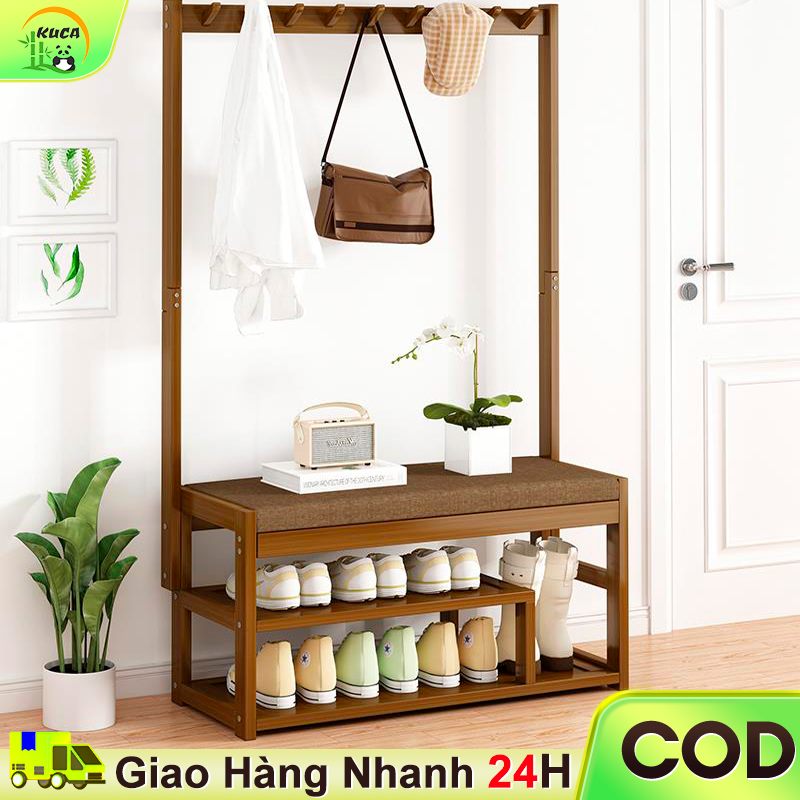 KUCA Kệ Để Giày Dép giá giày tre Tủ giày dép hiện đại Dễ dàng cài đặt