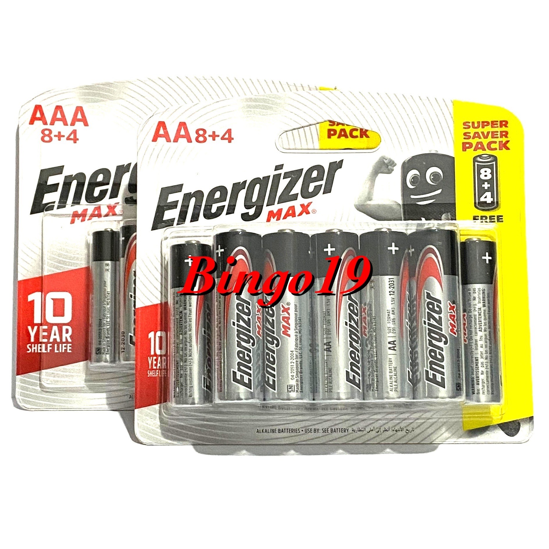 Pin aa aaa energizer max alkaline chính hãng dksh vỉ 2 viên / 3 viên / 12 viên
