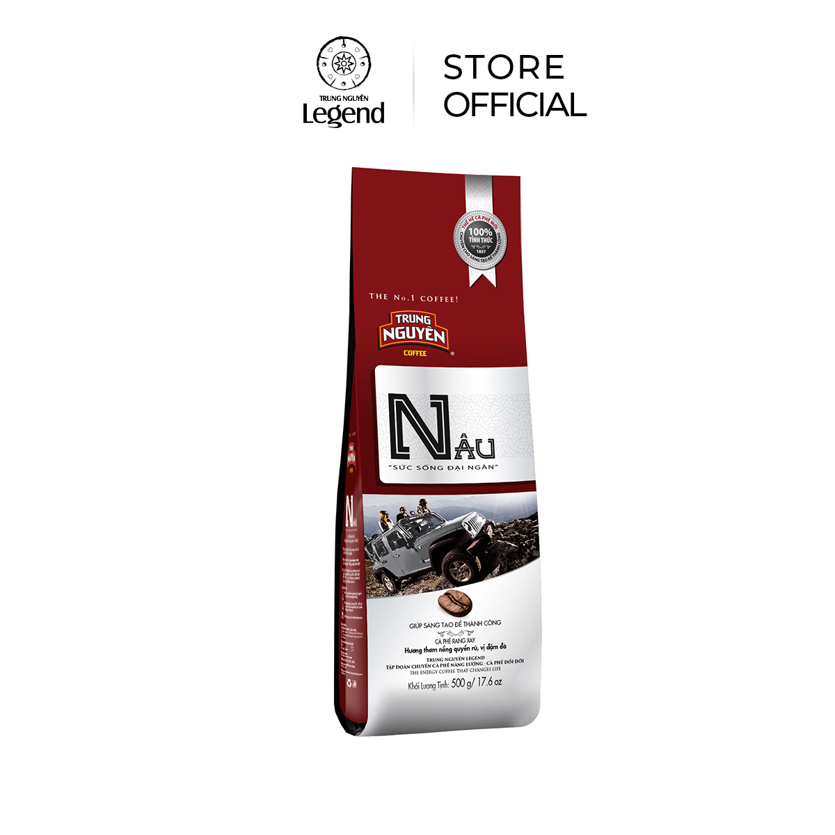 [ Trung Nguyên ] Cà phê Rang Xay N (Nâu - Sức Sống) - 500gr