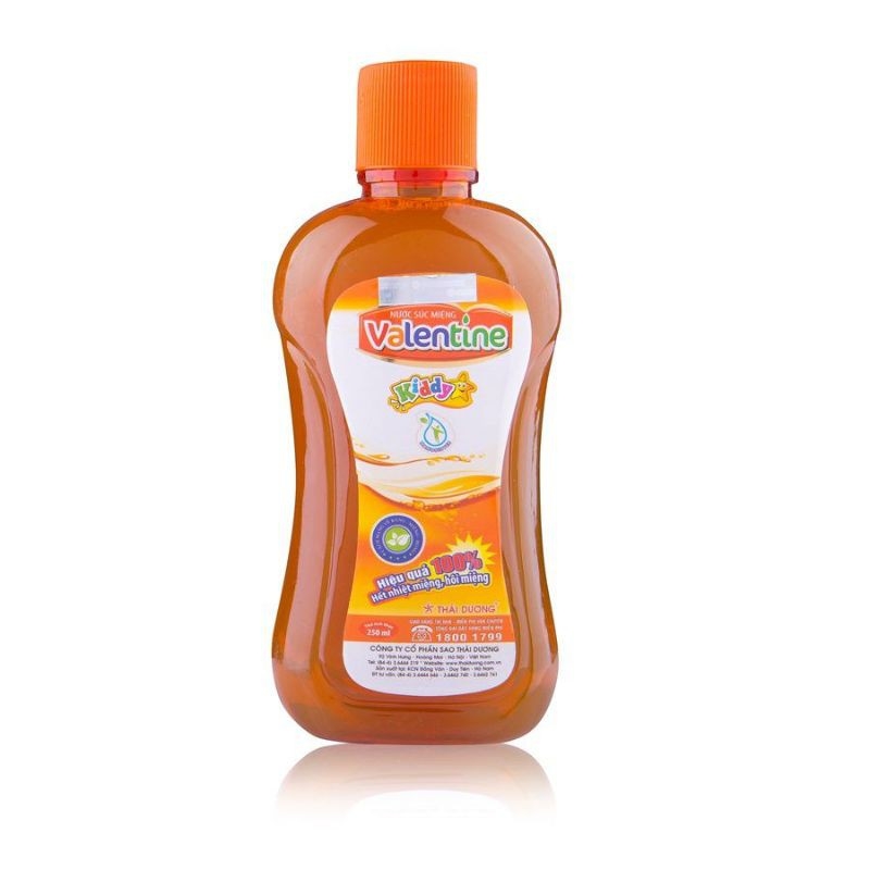 [HCM]Nước súc miệng trẻ em trị nhiệt miệng hôi miệng ngừa sâu răng Valentine kiddy Sao Thái Dương 250ml AT Boutique Cute