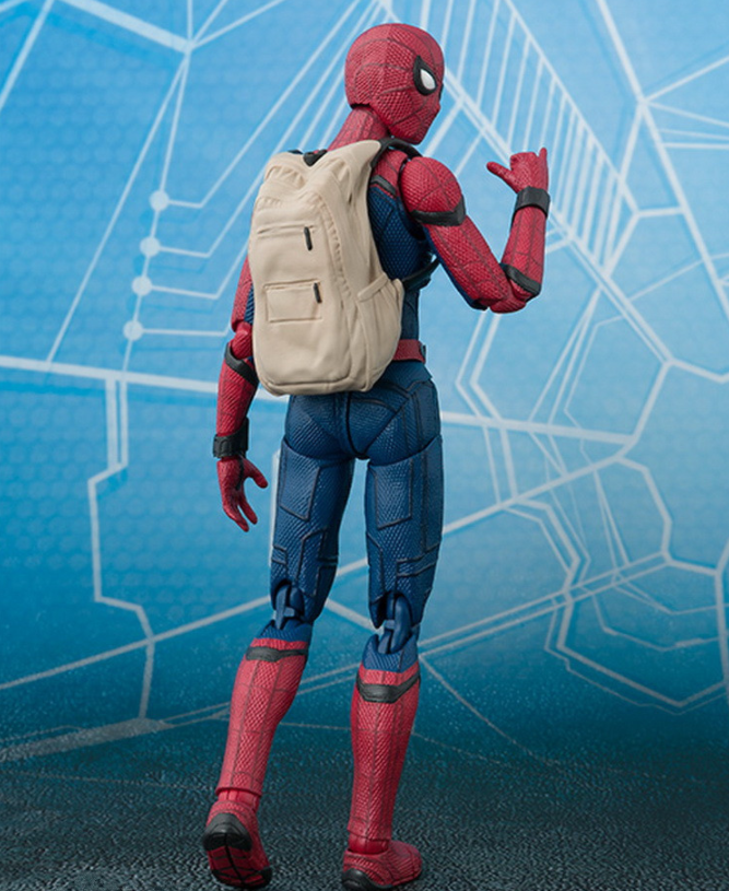 Mô Hình Figure Phim Spiderman người nhện balo có khớp 15cm
