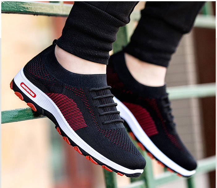 Giày thể thao vải nam cao cấp, cổ chun, đế cao su nguyên chất – G111