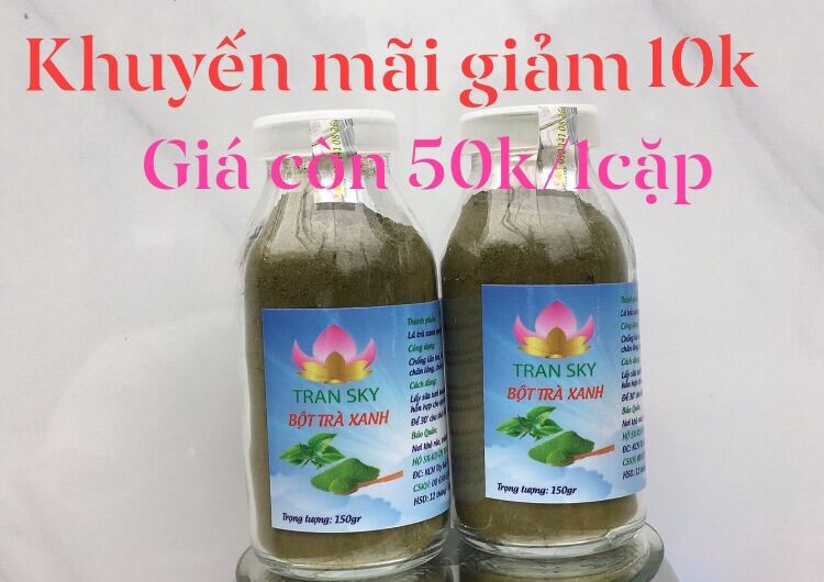 Bột trà xanh.