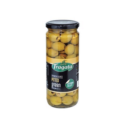 Olive xanh trái nhỏ tách hạt fragata 335g