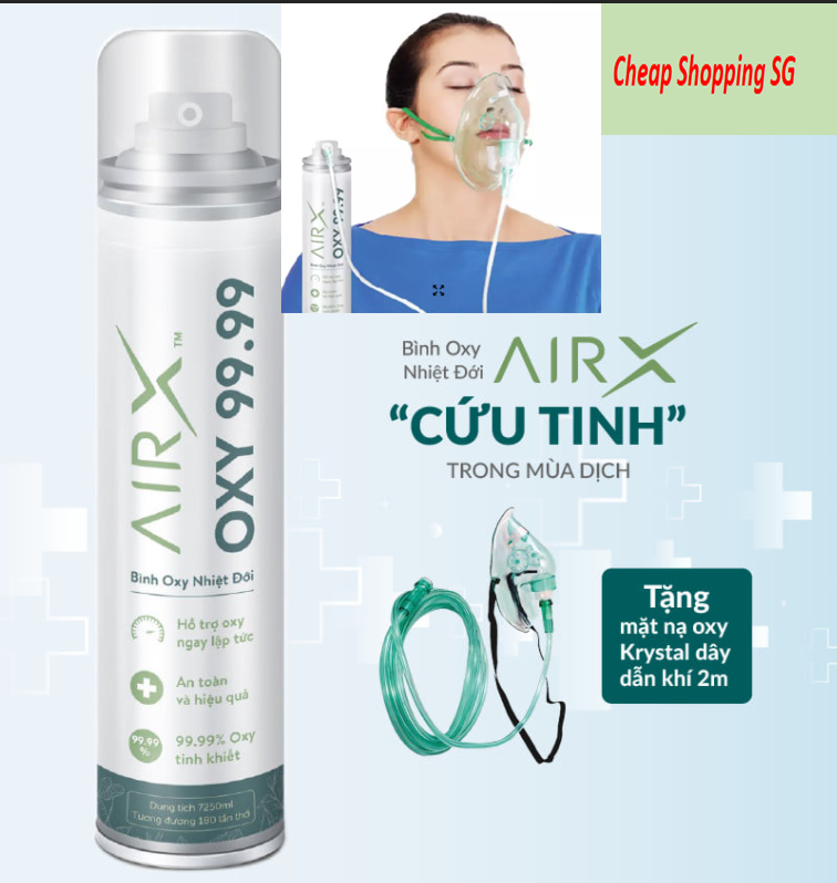 Bình oxy y tếbình oxy mini cầm taybình oxy thở tặng kèm mặt nạ krystal sử dụng cùng với mặt nạ oxy krystal-mềm mạithoải mái đi kèm dây dẫn khí dài 2m tiện lợi khi sử dụng hỗ trợ oxy khẩn cấpkhó thở