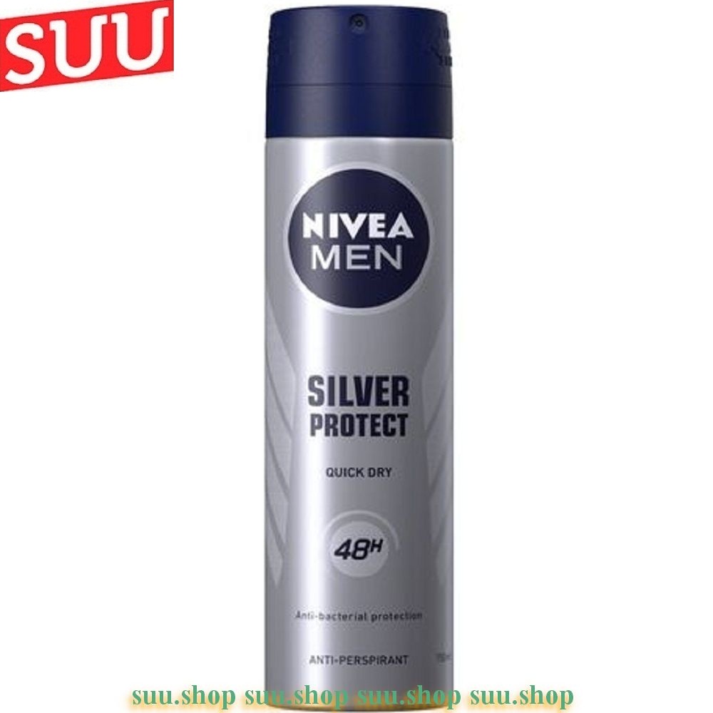 Xịt khử mùi cho nam 150ml nivea phân tử bạc