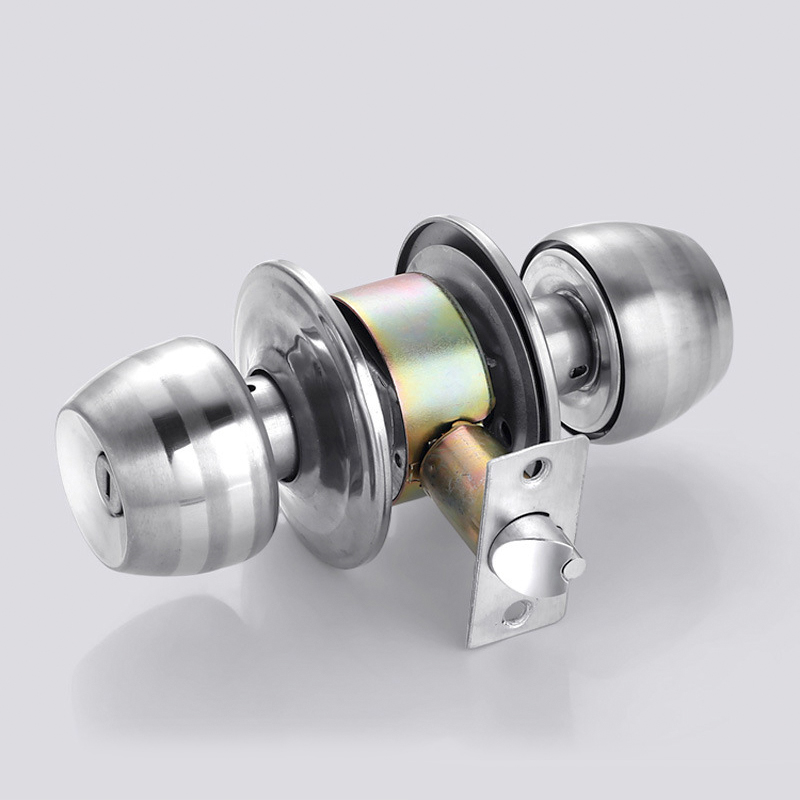  Ổ Khoá Tay Nắm Tròn inox Không Chìa khoảng cách trung tâm 70mm 