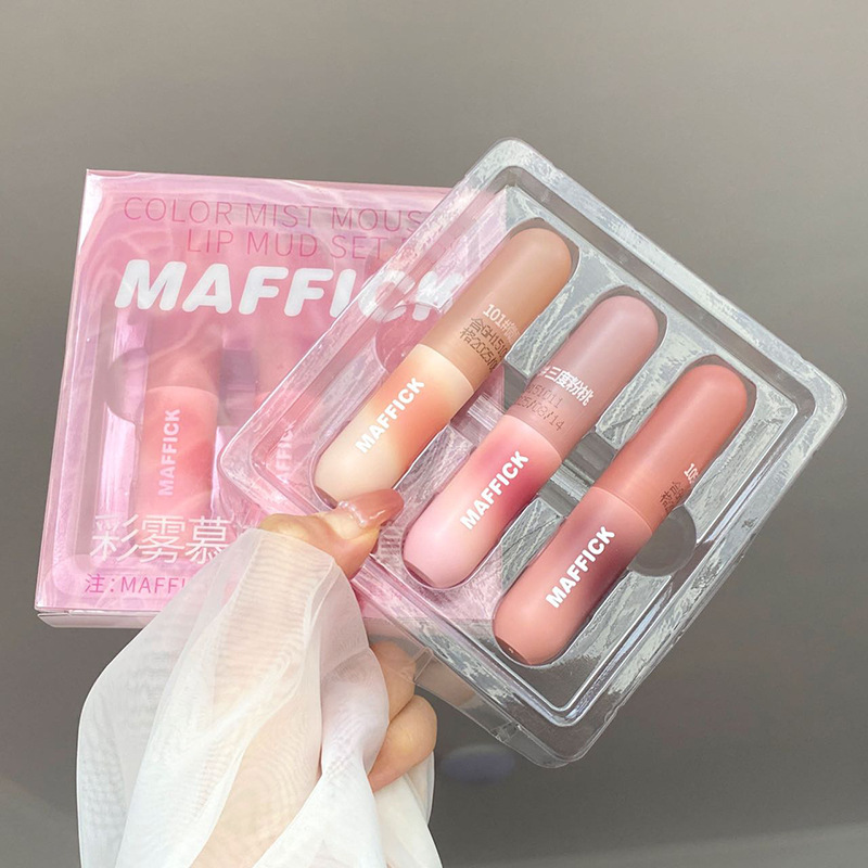 Set 3 cây son nhung lì MAFFICK - chất son mịn mượt, lâu trôi
