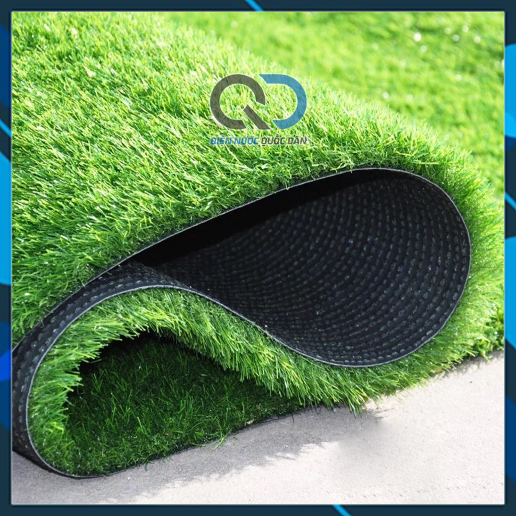 Thảm cỏ nhân tạo trải sàn, sân vườn, ban công ngọn cao 2cm