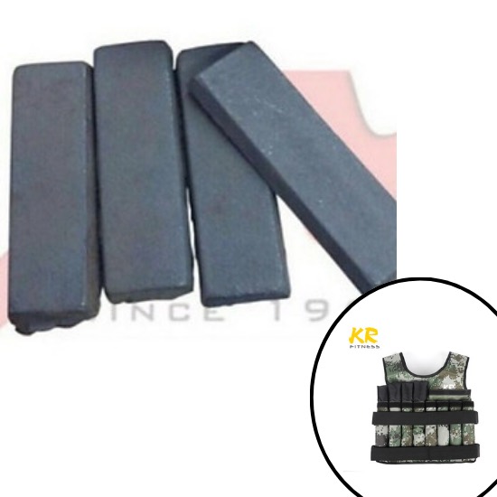 25Kg thanh chì dẹt, miếng sắt dẹt cho tạ đeo tay ,đeo chân, áo tạ