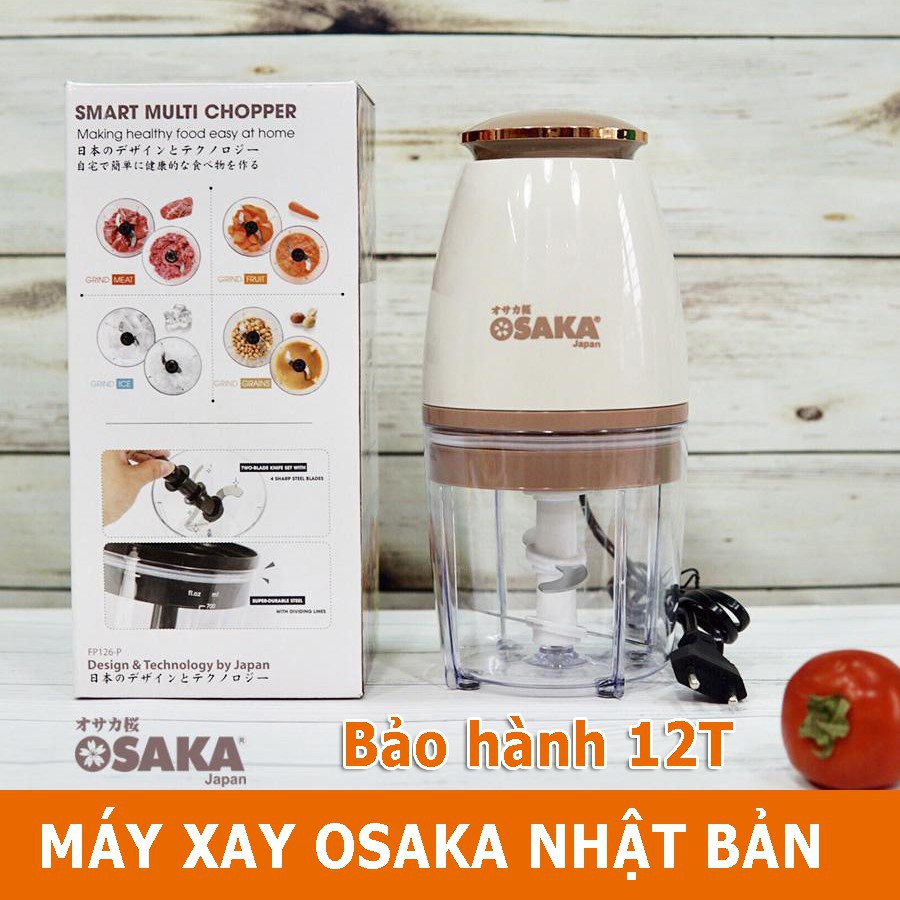 Máy Xay Sinh Tố Đa Năng OSAKA Nhật Bản Xay Thịt - Xay Đá - Hoa Quả Siêu Nhanh, Máy Xay Sinh Tố Chế Biến Xay Nhuyễn Mọi Thứ Thật Dễ Dàng